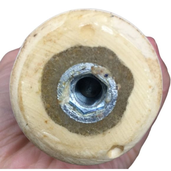 Blue Moon PUMPkin Ale Beer Tap Handle - White eramic with Triangular Head - Picture 4 of 7